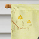 Easter Eggs Bouvier des Flandres House Flag 28x40 Porch Sleeve Pole Decorative Outside Yard Banner Artwork Wall Hanging, Polyester