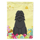 Easter Eggs Bouvier des Flandres House Flag 28x40 Porch Sleeve Pole Decorative Outside Yard Banner Artwork Wall Hanging, Polyester