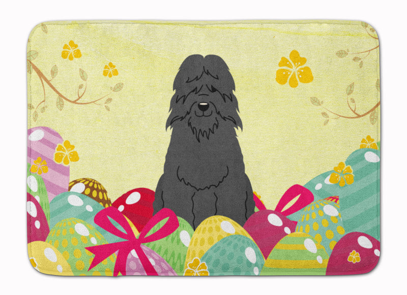 Easter Eggs Bouvier des Flandres Machine Washable Memory Foam Mat BB6074RUG