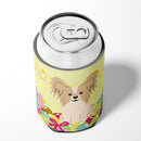 Easter Eggs Papillon Sable White Can or Bottle Hugger Cooler Sleeve for Standard 12 oz Cans, Insulated Foam Beer & Soda Can Hugger Reusable