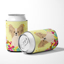 Easter Eggs Papillon Sable White Can or Bottle Hugger Cooler Sleeve for Standard 12 oz Cans, Insulated Foam Beer & Soda Can Hugger Reusable