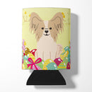 Easter Eggs Papillon Sable White Can or Bottle Hugger Cooler Sleeve for Standard 12 oz Cans, Insulated Foam Beer & Soda Can Hugger Reusable