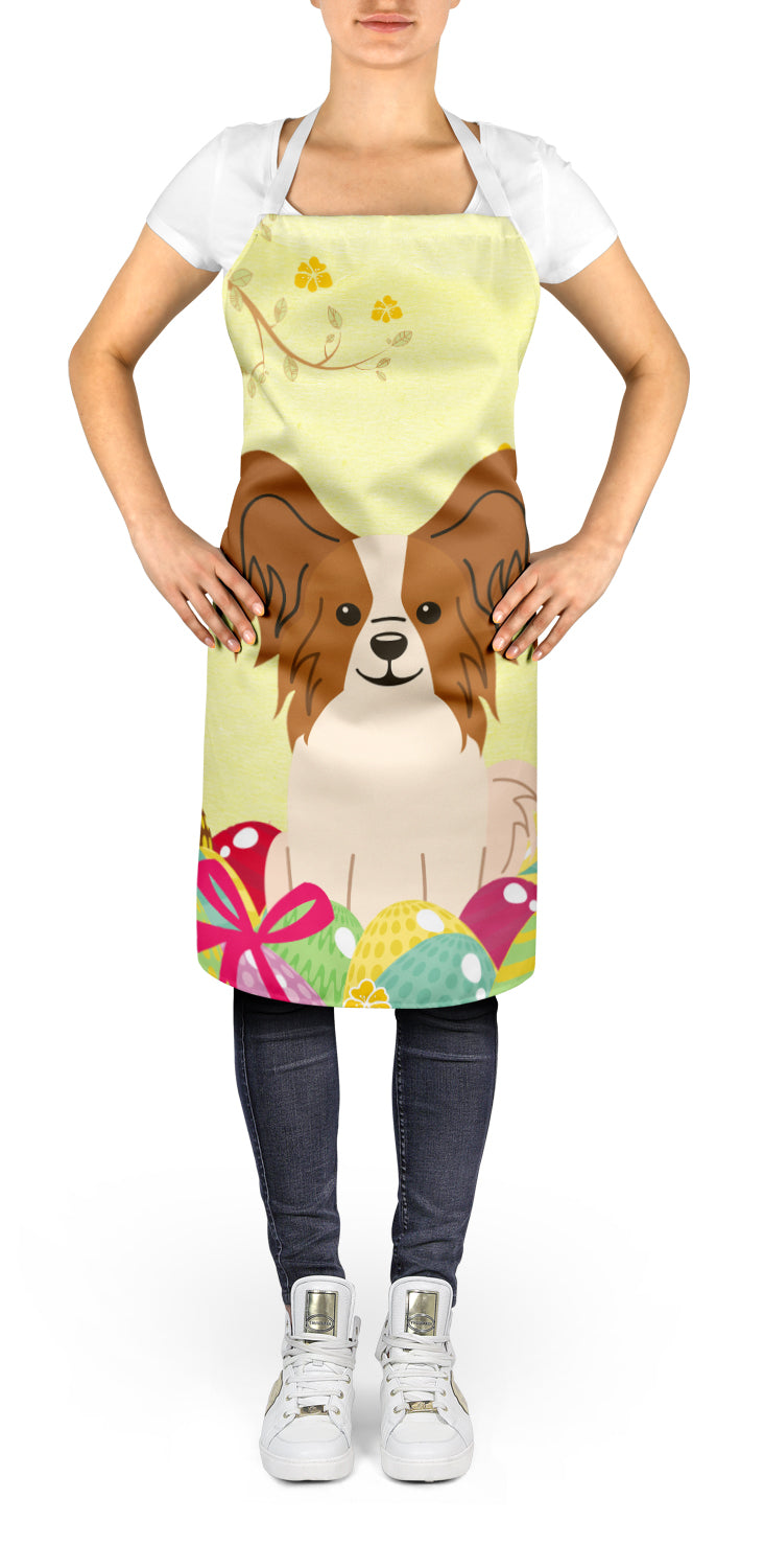 Easter Eggs Papillon Red White Apron BB6078APRON