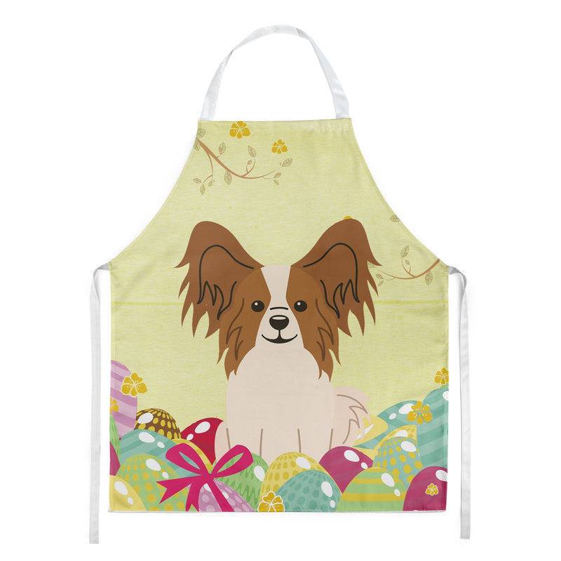 Easter Eggs Papillon Red White Apron BB6078APRON