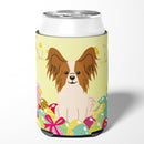 Easter Eggs Papillon Red White Can or Bottle Hugger Cooler Sleeve for Standard 12 oz Cans, Insulated Foam Beer & Soda Can Hugger Reusable