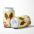 Easter Eggs Papillon Red White Can or Bottle Hugger Cooler Sleeve for Standard 12 oz Cans, Insulated Foam Beer & Soda Can Hugger Reusable