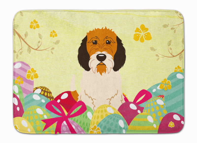 Easter Eggs Petit Basset Griffon Veenden Machine Washable Memory Foam Mat BB6079RUG