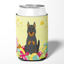 Easter Eggs Beauce Shepherd Dog Can or Bottle Hugger Cooler Sleeve for Standard 12 oz Cans, Insulated Foam Beer & Soda Can Hugger Reusable