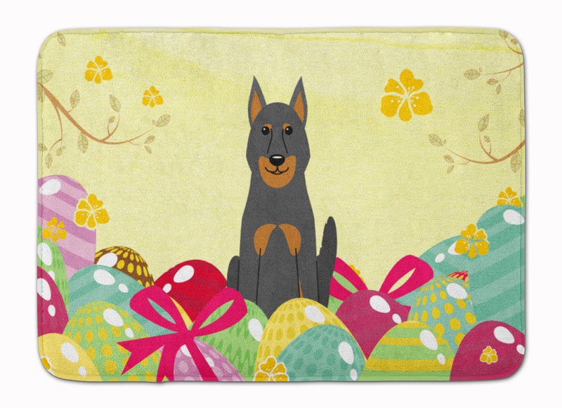 Easter Eggs Beauce Shepherd Dog Machine Washable Memory Foam Mat BB6080RUG