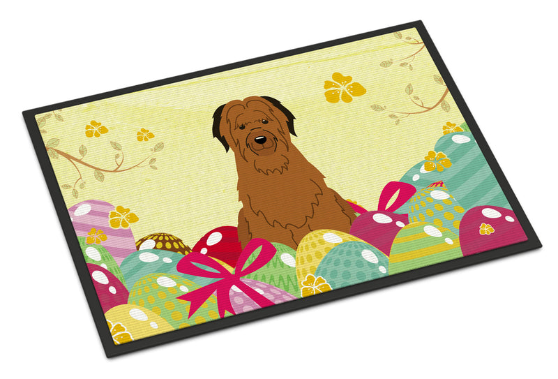 Easter Eggs Briard Brown Indoor or Outdoor Mat 18x27 BB6082MAT