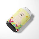 Easter Eggs Great Pyrenese Can or Bottle Hugger Cooler Sleeve for Standard 12 oz Cans, Insulated Foam Beer & Soda Can Hugger Reusable