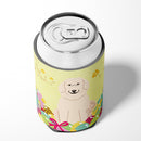 Easter Eggs Great Pyrenese Can or Bottle Hugger Cooler Sleeve for Standard 12 oz Cans, Insulated Foam Beer & Soda Can Hugger Reusable