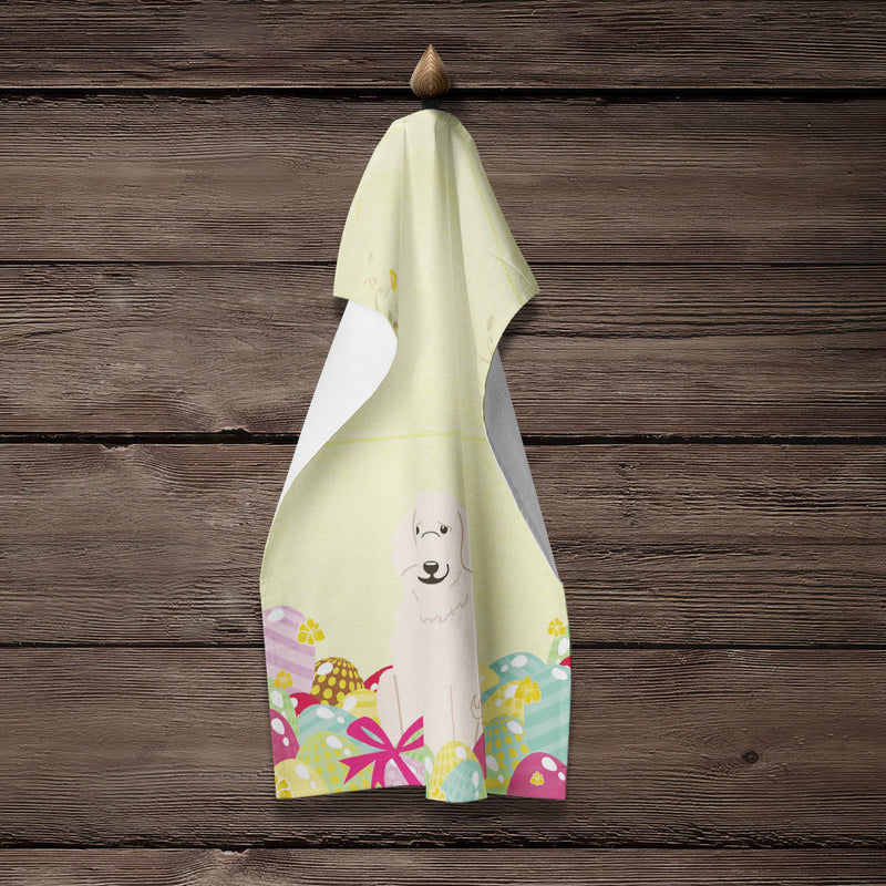 Easter Eggs Great Pyrenese Kitchen Towel BB6083KTWL