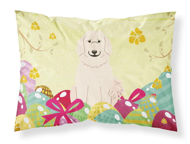 Easter Eggs Great Pyrenese Fabric Standard Pillowcase BB6083PILLOWCASE