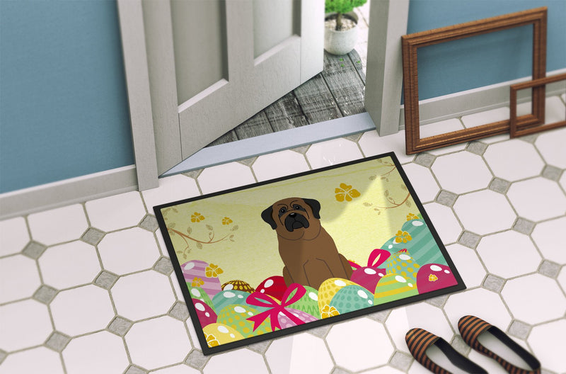 Easter Eggs Bullmastiff Indoor or Outdoor Mat 24x36 BB6084JMAT