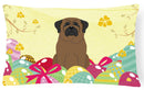Easter Eggs Bullmastiff Decorative Throw Pillow 12x16 Indoor Outdoor Accent Cushion, Fabric Cover with Insert for Sofa, Bed, Porch & Living Room