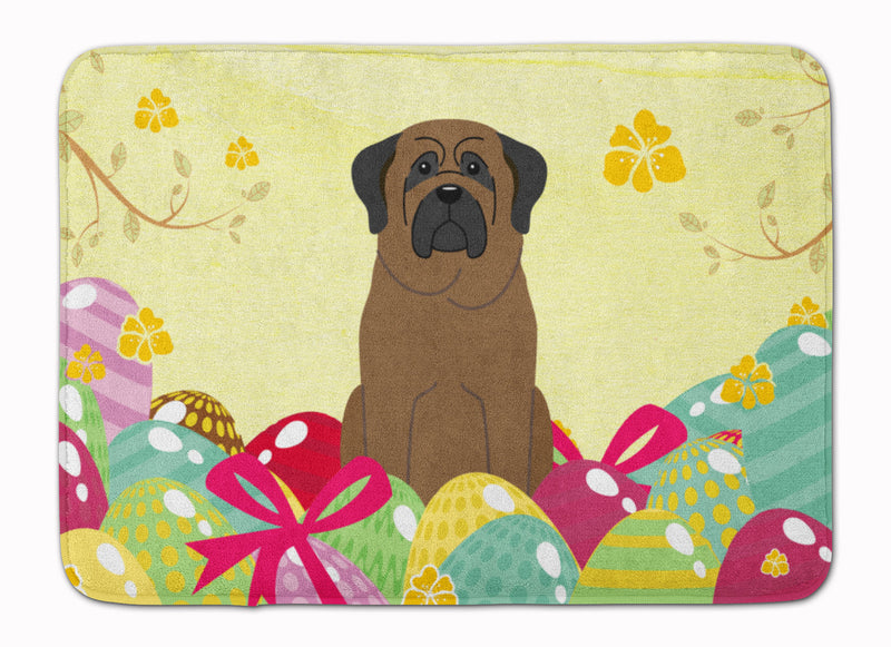 Easter Eggs Bullmastiff Machine Washable Memory Foam Mat BB6084RUG