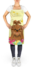 Easter Eggs Shih Tzu Silver Chocolate Apron Cooking Kitchen Server Baking Crafts Gardening for Adult Women Men, Unisex, Large, Multicolor