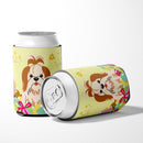 Easter Eggs Shih Tzu Red White Can or Bottle Hugger Cooler Sleeve for Standard 12 oz Cans, Insulated Foam Beer & Soda Can Hugger Reusable