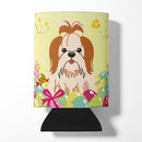 Easter Eggs Shih Tzu Red White Can or Bottle Hugger Cooler Sleeve for Standard 12 oz Cans, Insulated Foam Beer & Soda Can Hugger Reusable