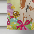 Easter Eggs Shih Tzu Red White House Flag 28x40 Porch Sleeve Pole Decorative Outside Yard Banner Artwork Wall Hanging, Polyester