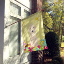 Easter Eggs Bedlington Terrier Sandy House Flag 28x40 Porch Sleeve Pole Decorative Outside Yard Banner Artwork Wall Hanging, Polyester