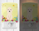 Easter Eggs Bedlington Terrier Sandy Ceramic Night Light Compact, UL-Certified, Ideal for Bedroom, Bathroom, Nursery, Hallway, Kitchen, 6x4x3, Multicolor