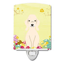 Easter Eggs Bedlington Terrier Sandy Ceramic Night Light Compact, UL-Certified, Ideal for Bedroom, Bathroom, Nursery, Hallway, Kitchen, 6x4x3, Multicolor