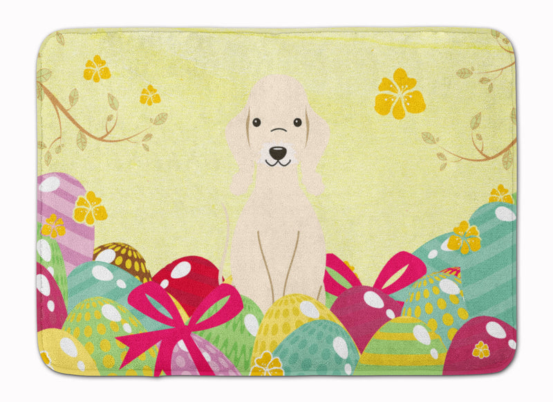 Easter Eggs Bedlington Terrier Sandy Machine Washable Memory Foam Mat BB6091RUG