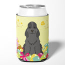 Easter Eggs Cocker Spaniel Black Can or Bottle Hugger Cooler Sleeve for Standard 12 oz Cans, Insulated Foam Beer & Soda Can Hugger Reusable