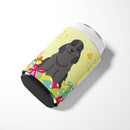 Easter Eggs Cocker Spaniel Black Can or Bottle Hugger Cooler Sleeve for Standard 12 oz Cans, Insulated Foam Beer & Soda Can Hugger Reusable
