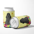 Easter Eggs Cocker Spaniel Black Can or Bottle Hugger Cooler Sleeve for Standard 12 oz Cans, Insulated Foam Beer & Soda Can Hugger Reusable