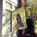 Easter Eggs Cocker Spaniel Black House Flag 28x40 Porch Sleeve Pole Decorative Outside Yard Banner Artwork Wall Hanging, Polyester