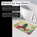 Easter Eggs Cocker Spaniel Black Memory Foam Kitchen Mat Machine Washable Anti-Fatigue Cushion Comfort Bath or Kitchen Rug