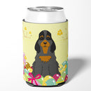 Easter Eggs Cocker Spaniel Black Tan Can or Bottle Hugger Cooler Sleeve for Standard 12 oz Cans, Insulated Foam Beer & Soda Can Hugger Reusable