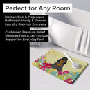 Easter Eggs Cocker Spaniel Black Tan Memory Foam Kitchen Mat Machine Washable Anti-Fatigue Cushion Comfort Bath or Kitchen Rug