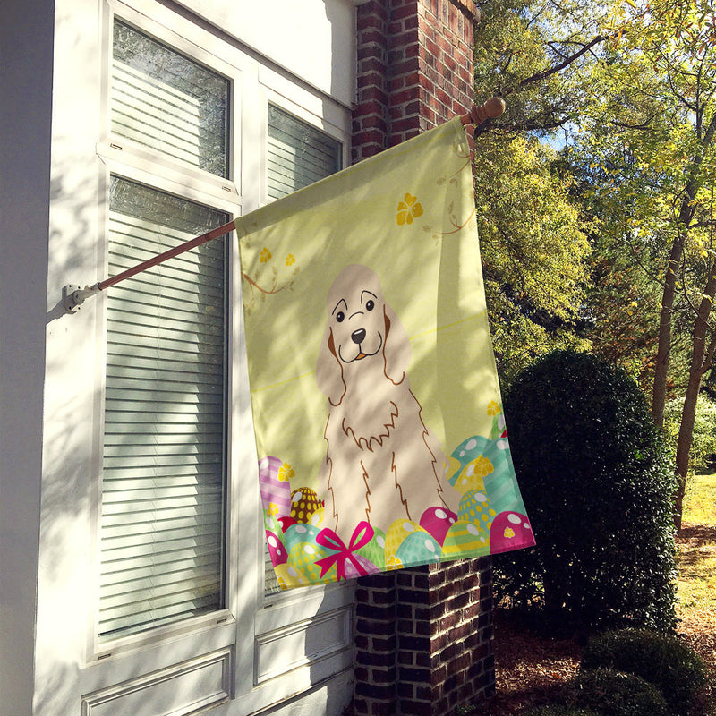 Easter Eggs Cocker Spaniel Buff Flag Canvas House Size BB6094CHF