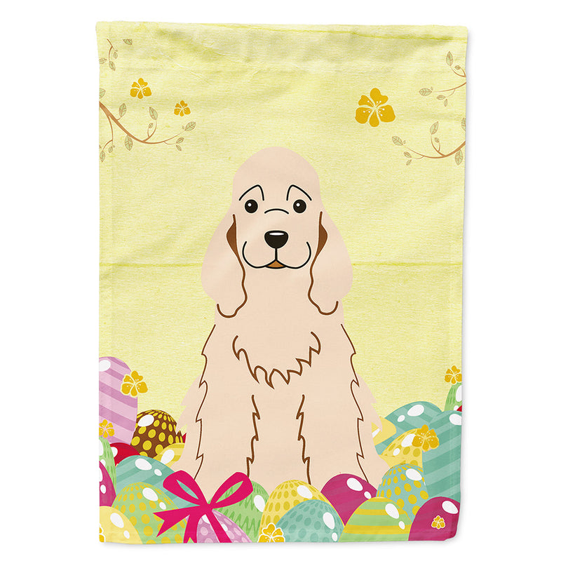 Easter Eggs Cocker Spaniel Buff Flag Canvas House Size BB6094CHF