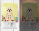 Easter Eggs Cocker Spaniel Buff Ceramic Night Light Compact, UL-Certified, Ideal for Bedroom, Bathroom, Nursery, Hallway, Kitchen, 6x4x3, Multicolor