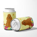 Easter Eggs Cocker Spaniel Red Can or Bottle Hugger Cooler Sleeve for Standard 12 oz Cans, Insulated Foam Beer & Soda Can Hugger Reusable