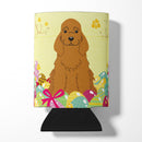 Easter Eggs Cocker Spaniel Red Can or Bottle Hugger Cooler Sleeve for Standard 12 oz Cans, Insulated Foam Beer & Soda Can Hugger Reusable