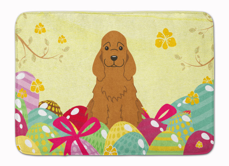 Easter Eggs Cocker Spaniel Red Machine Washable Memory Foam Mat BB6095RUG