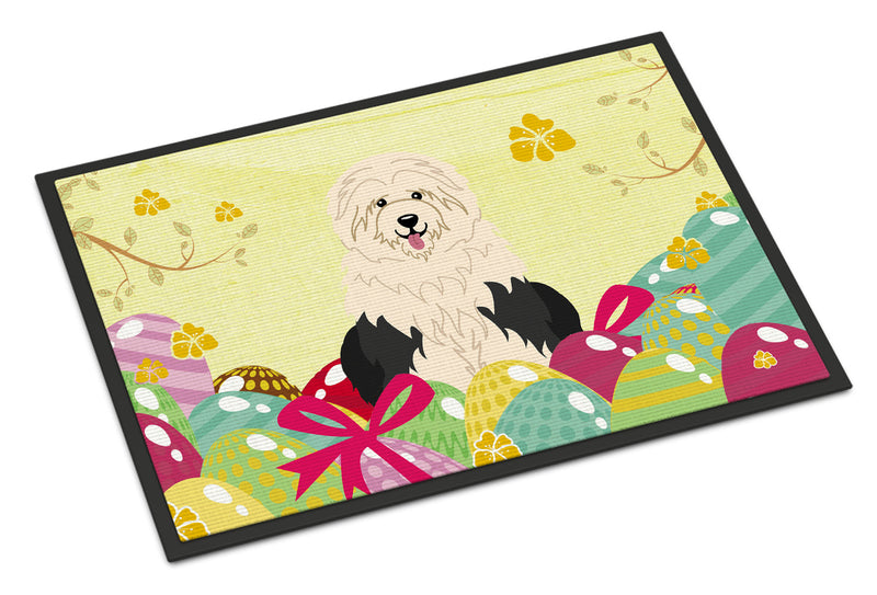 Easter Eggs Old English Sheepdog Indoor or Outdoor Mat 18x27 BB6096MAT