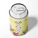 Easter Eggs Dalmatian Can or Bottle Hugger Cooler Sleeve for Standard 12 oz Cans, Insulated Foam Beer & Soda Can Hugger Reusable