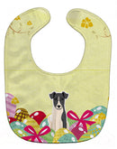 Easter Eggs Smooth Fox Terrier Baby Bib Easy-Clean Baby Bib Baby Feeding Accessory Baby Mealtime Essential, 10 x 13, Multicolor