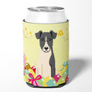Easter Eggs Smooth Fox Terrier Can or Bottle Hugger Cooler Sleeve for Standard 12 oz Cans, Insulated Foam Beer & Soda Can Hugger Reusable