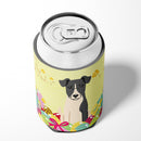 Easter Eggs Smooth Fox Terrier Can or Bottle Hugger Cooler Sleeve for Standard 12 oz Cans, Insulated Foam Beer & Soda Can Hugger Reusable