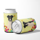 Easter Eggs Smooth Fox Terrier Can or Bottle Hugger Cooler Sleeve for Standard 12 oz Cans, Insulated Foam Beer & Soda Can Hugger Reusable