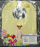 Easter Eggs Whippet Baby Bib Easy-Clean Baby Bib Baby Feeding Accessory Baby Mealtime Essential, 10 x 13, Multicolor