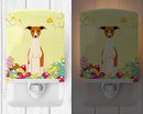 Easter Eggs Whippet Ceramic Night Light Compact, UL-Certified, Ideal for Bedroom, Bathroom, Nursery, Hallway, Kitchen, 6x4x3, Multicolor